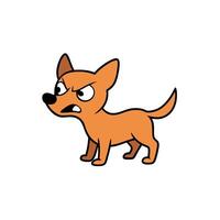 Chipoo dog angry icon vector