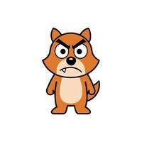 Chipit dog angry icon vector