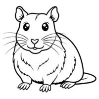 Chinese Hamster sits icon vector