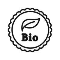 Bio icon linear graphics set vector