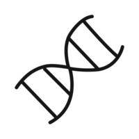 DNA icon linear graphics set vector