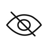 Hide icon linear graphics set vector