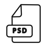 File Format Icon linear graphics set vector