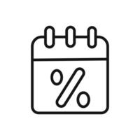 Payday icon linear graphics set vector