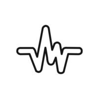 Signal icon linear graphics set vector