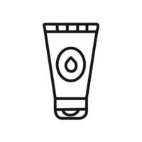 Water-based lubricant icon linear graphics set vector