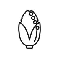 corn free icon linear graphics set vector