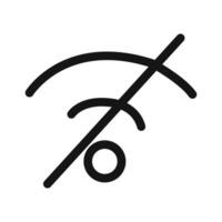 offline icon linear graphics set vector