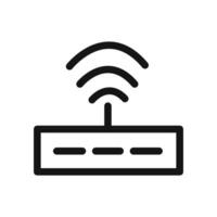 router icon linear graphics set vector