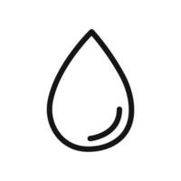 water drops icon linear graphics set vector