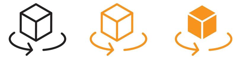 3D Modeling Icon for Animation and Design vector