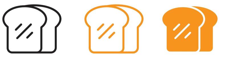 Fresh Bread Slice Icon for Bakeries and Culinary Applications vector