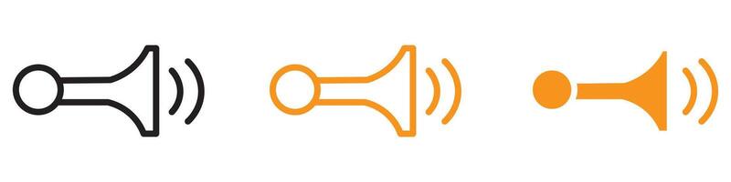 Loud Car Horn Icon for Enhanced Vehicle Safety and Effective Alarm Systems vector
