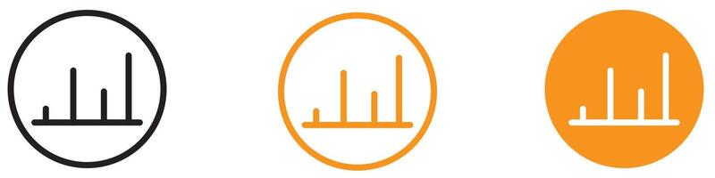 Informative Chart Icon for Data Analysis, Business Presentations, and Financial Reports vector