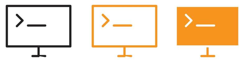 Cmd or Command Icon Depicting Command Line Interfaces, Computing Shortcuts, and Software Development Tools for Programmers vector