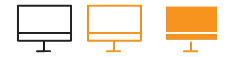 Computer Monitor Icon Depicting IT Services, Digital Workspaces, and Remote Work Solutions for Modern Businesses vector