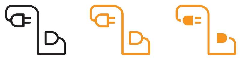 Connect Plug Icon Representing Electrical Connections, Power Supply Solutions, and Plug-and-Play Devices for Home and Office Use vector
