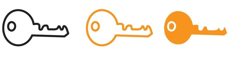 Reliable Door Key Icon for Home Security and Access Solutions Essential for Illustrating Keys and Locks in Safety and Security Contexts vector