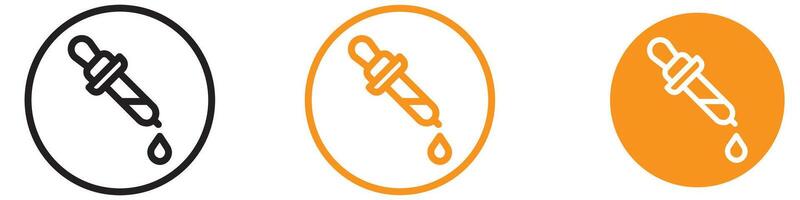 Practical Dropper Icon for Pharmacy and Scientific Illustrations Essential for Representing Liquid Measurement and Dispensing Tools vector