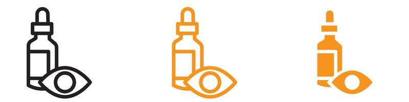 Practical Eye Drop Icon for Medical and Vision Care Graphics Crucial for Representing Eye Medication and Treatment Tools vector
