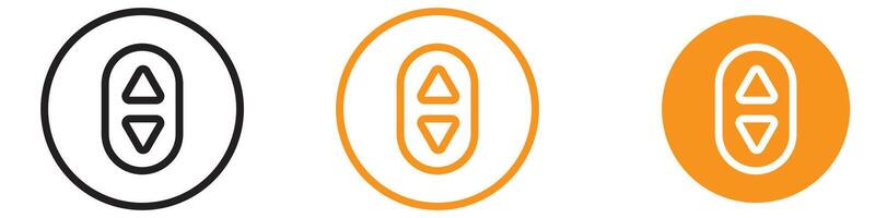 Intuitive Elevator Lift Button Icon for Accessibility and Building Graphics Essential for Representing Elevator Controls and Lift Operations vector