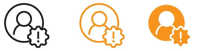 Deceptive Fake Account Icon for Cybersecurity and Online Fraud Illustrations Highlighting the Importance of Digital Identity Verification vector