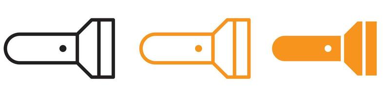 Handy Flashlight Icon for Utility and Outdoor Graphics Ideal for Representing Light Sources and Emergency Tools in Designs vector