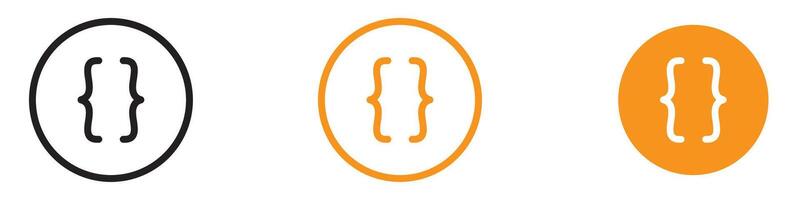 Precise Font Brackets Icon for Typography and Text Editing Graphics Essential for Representing Font Customization and Text Formatting Tools vector