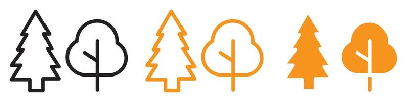 Lush Forest and Park Trees Icon for Environmental and Nature Graphics Crucial for Representing Green Spaces and Ecological Conservation vector