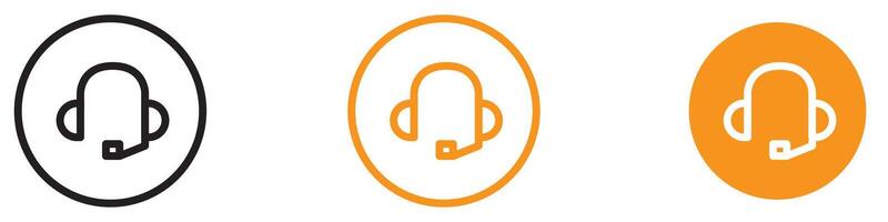 Functional Headset Icon for Communication and Audio Graphics Essential for Representing Headsets and Audio Equipment vector