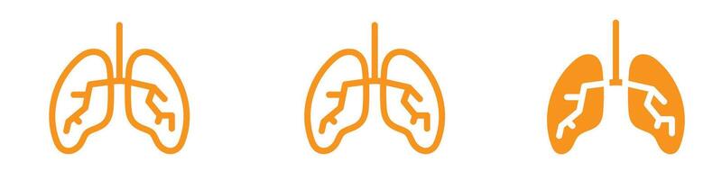 Respiratory Human Lungs Icon for Medical and Health Graphics Essential for Representing Lung Function and Respiratory Health vector