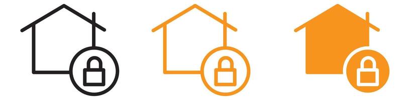 Secure Home Security Icon for Safety and Surveillance Graphics Essential for Representing Home Security Systems and Surveillance vector