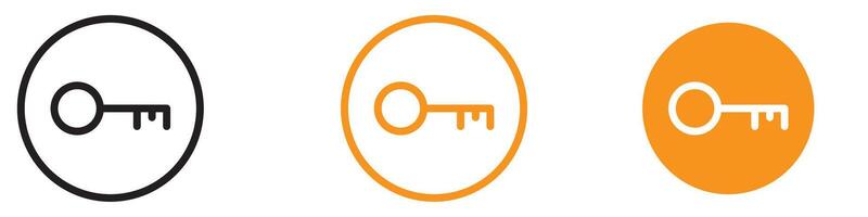 Secure Key Icon for Security and Access Control Graphics Essential for Representing Keys and Lock Mechanisms vector