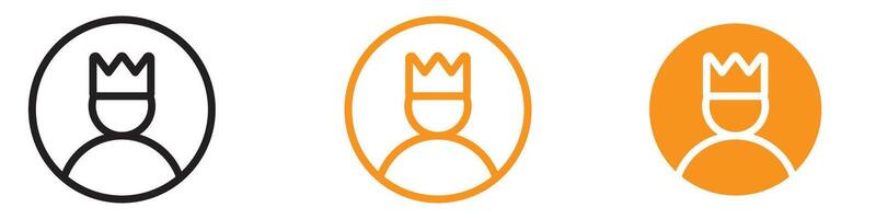 Regal King Icon for Royalty and Historical Graphics Ideal for Representing Kings and Royal Themes in Illustrations vector