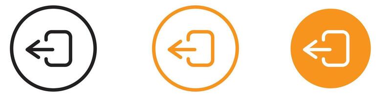 Convenient Logout Exit Icon for User Interface and Navigation Graphics Essential for Representing Exit and Logout Functions in Applications vector