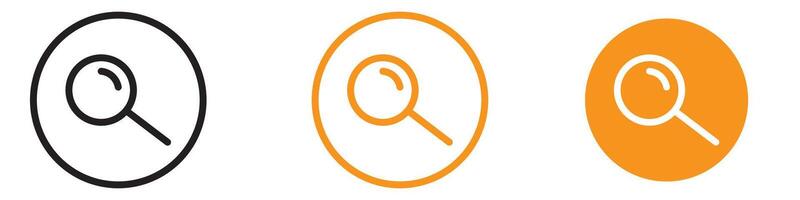 Detailed Magnifying Glass Icon for Search and Investigation Graphics Perfect for Representing Zoom and Detailed Examination Tools vector