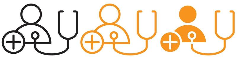 Comprehensive Medical Check-Up Icon for Health and Wellness Graphics Ideal for Representing Routine Medical Examinations and Health Assessments vector