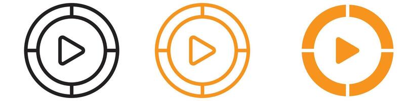 Versatile Media Player Icon for Audio and Graphics Essential for Representing Media Playback and Entertainment Tools vector