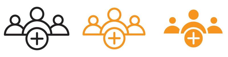 Collaborative Medical Team Icon for Healthcare and Professional Graphics Essential for Representing Medical Teams and Collaborative Care vector