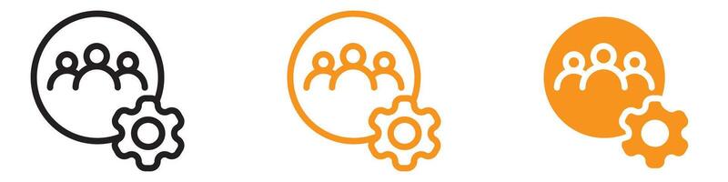 Collaborative Modern Teamwork Icon for Business and Productivity Graphics Perfect for Representing Team Collaboration and Group Projects vector