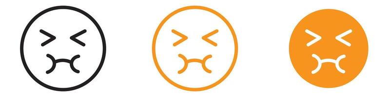 Sickly Nauseated Emoji Icon for Expressive Messaging and Digital Communication Graphics Essential for Representing Nausea and Sickness in Emojis vector
