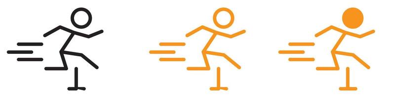 Competitive Obstacle Race Icon for Sports and Fitness Events Graphics Perfect for Representing Obstacle Courses and Athletic Competitions vector