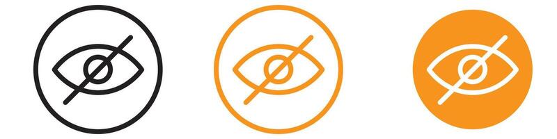 Privacy No View Icon for Restricted Areas and Private Spaces Graphics Ideal for Representing Areas with Restricted Viewing Access vector