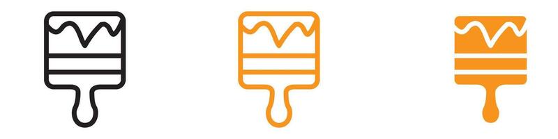 Creative Paintbrush Icon for Art and Design Projects Graphics Essential for Representing Painting Tools and Artistic Activities vector