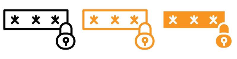 Secure Password Security Icon for Online Safety and Authentication Graphics Perfect for Representing Password Protection and Security Measures vector