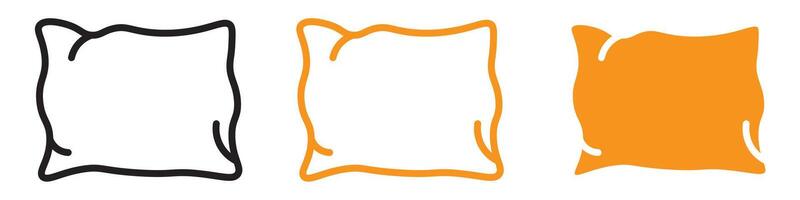 Comfortable Pillow Icon for Bedding and Home Decor Graphics Perfect for Representing Pillows and Comfortable Bedding vector