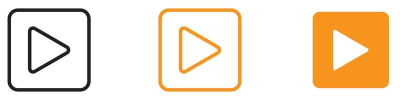 Playful Play Button Icon for Media and Entertainment Graphics Essential for Representing Play Function in Audio and Media vector