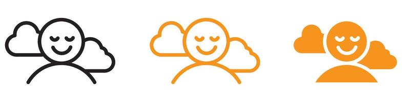 Joyful Pleasure Icon for Emotion and Happiness Graphics Perfect for Representing Joy and Pleasure in Illustrations vector