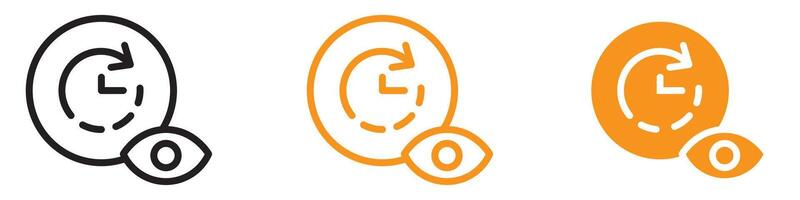Predictive Forecast Icon for Weather and Data Analysis Graphics Essential for Representing Forecasting and Predictive Analytics vector