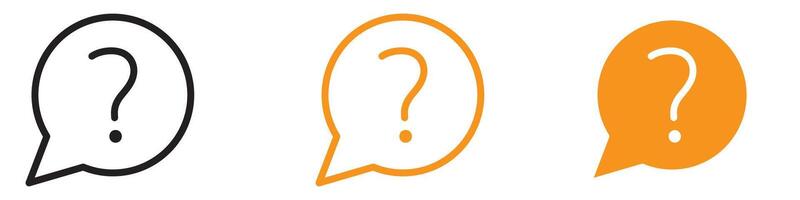 Inquiry Question Mark Icon for Help and Information Graphics Perfect for Representing Questions and Inquiries vector